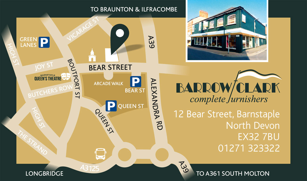 Barrow Clark Complete Furnishers - Location Map