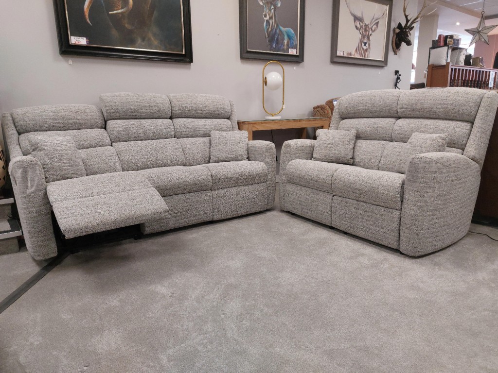 Barrow Clark Beverley 3 Seat Power Reclining Sofa and 2 Seat Fixed Sofa